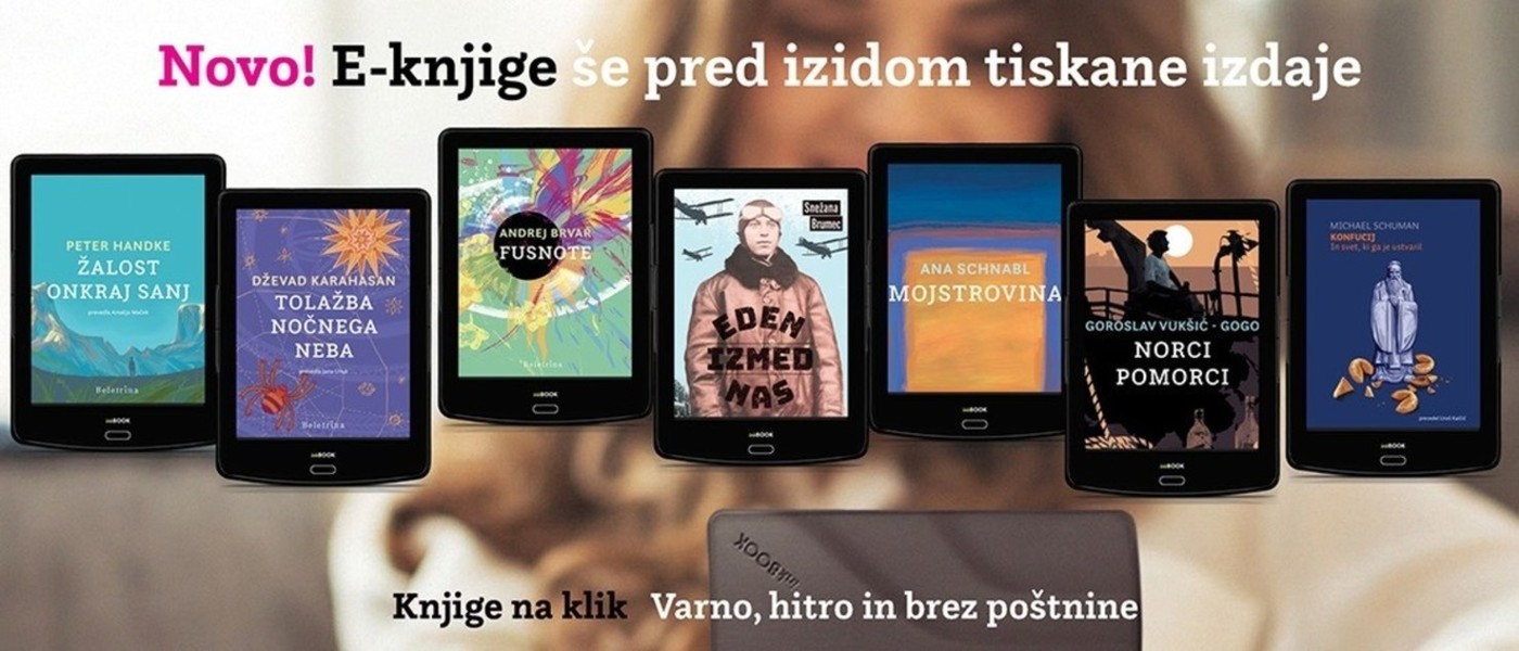 Nove e-knjige založbe Beletrina še pred izidom tiskane izdaje