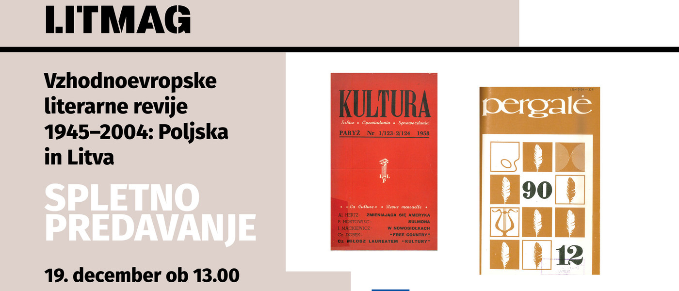Vloga poljskih in litovskih povojnih literarnih revij v spletnem predavanju projekta LITMAG