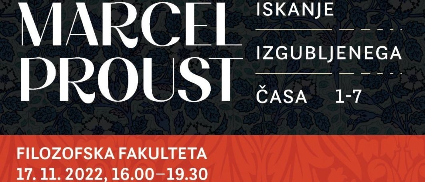 Simpozij o Proustu na Filozofski fakulteti v Ljubljani