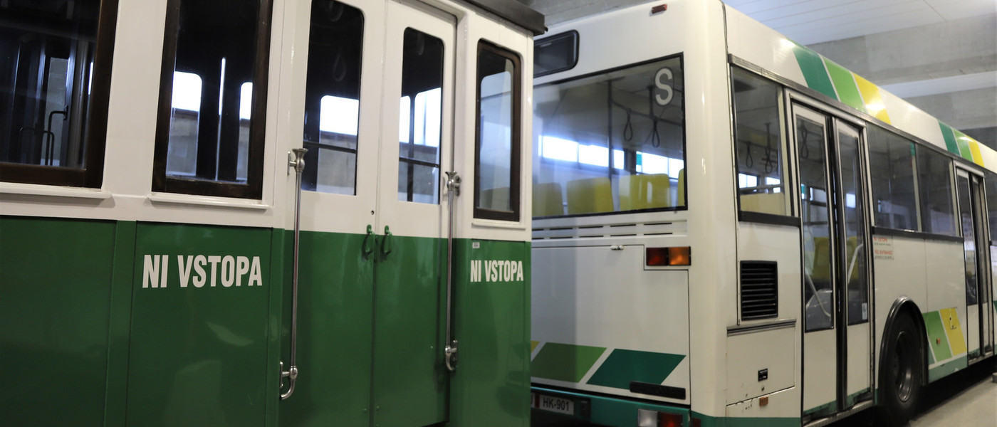 Prikolica ljubljanskega tramvaja na ogled za javnost