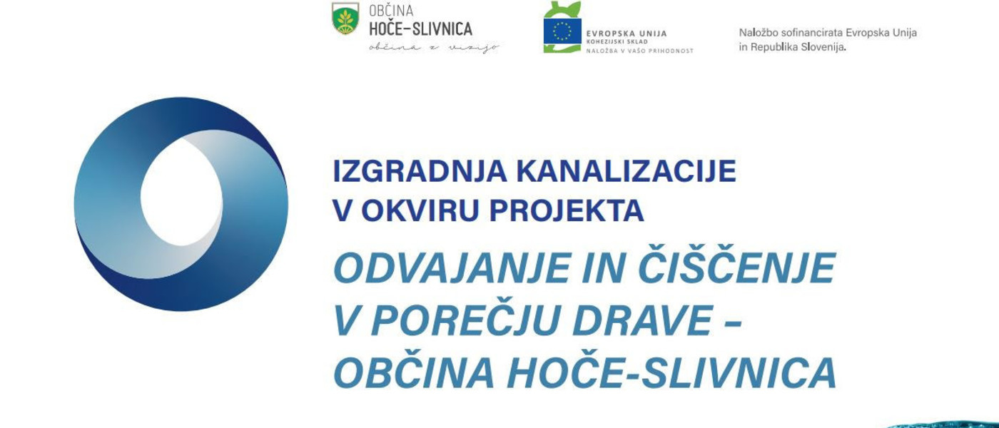 Vabilo na novinarsko konferenco o poteku del izgradnje kanalizacije in vodovoda v občini Hoče-Slivnica