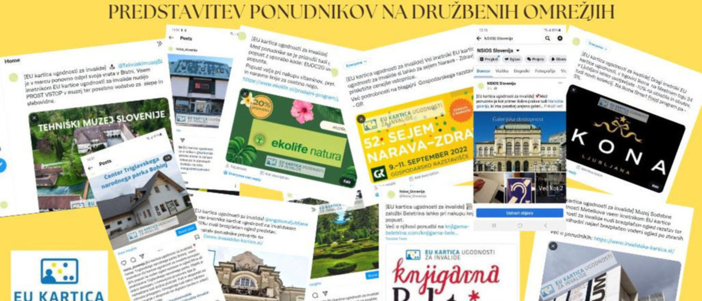 Izboljšanje dostopnosti blaga in storitev za invalide z Evropsko kartico ugodnosti