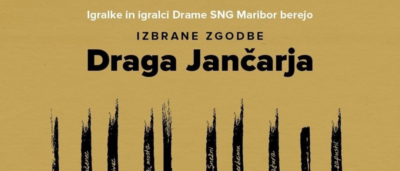 Igralci SNG Drama Maribor berejo kratke zgodbe Draga Jančarja