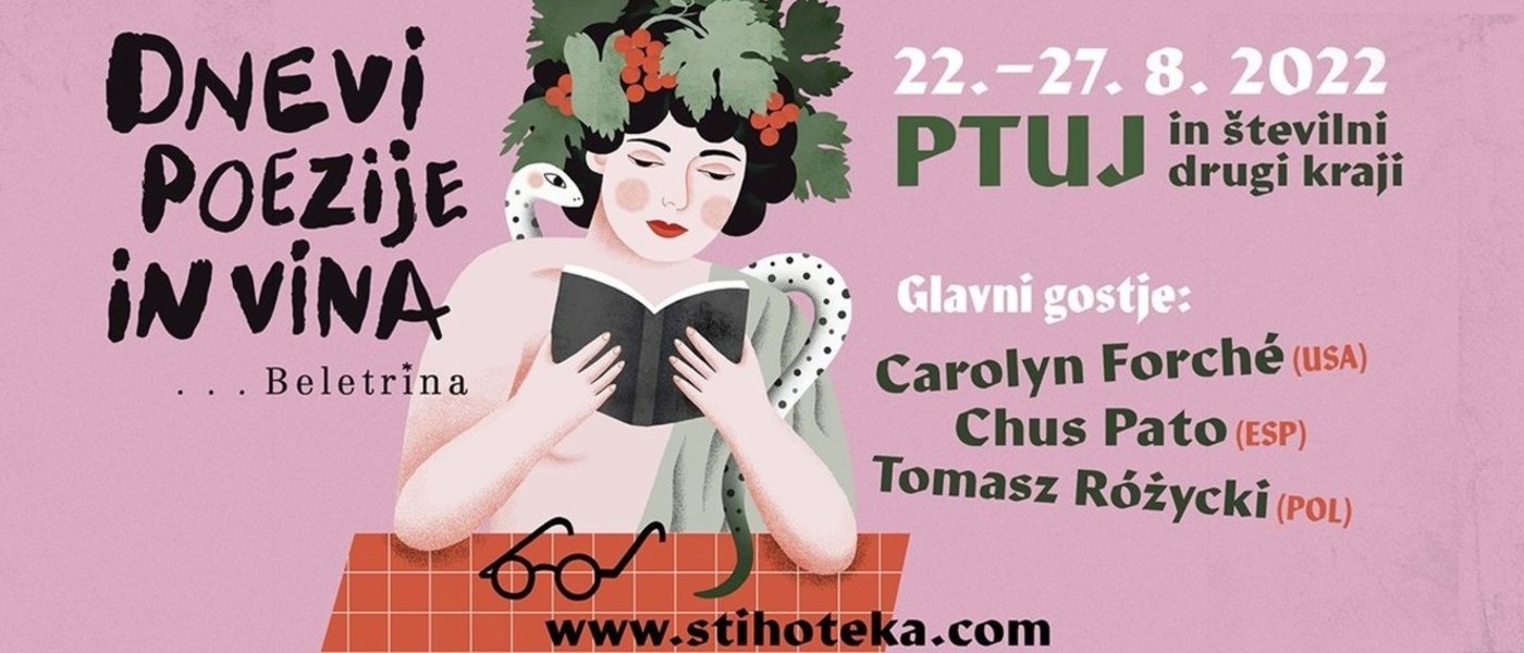 Prihaja festival Dnevi poezije in vina, ki bo na več kot 60 dogodkih gostil 20 pesnic in pesnikov iz 10 držav