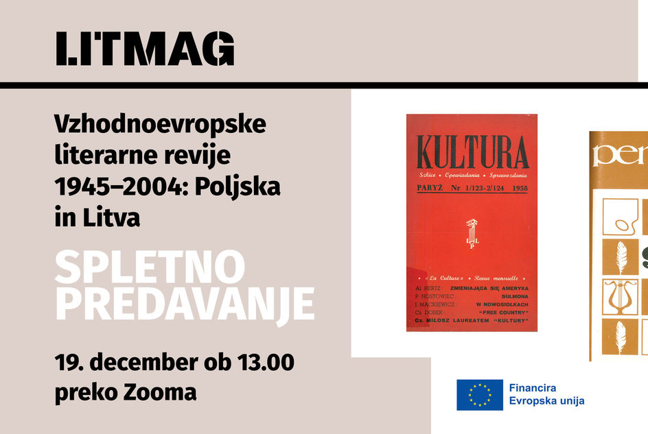 Slika Vloga poljskih in litovskih povojnih literarnih revij v spletnem predavanju projekta LITMAG